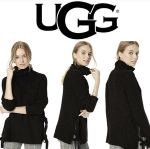 UGG Ceanna Cable Knit Turtleneck Side Tie Sweater